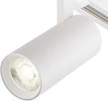 Трековый светильник однофазный Escada 20002 20002TRA/03LED SWH 20Вт, металл, белый матовый (220V, круглые)