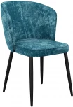 Стул DikLine 347 микровелюр M19 бирюза, ножки черные