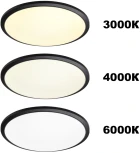 Светильник накладной влагозащищ. диммир. с датчиком движения (пульт ДУ в комплекте) Novotech Mask 359212 черный IP43 LED 48W 170-265V 4320Лм 3000-6000