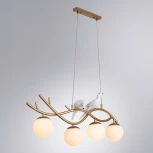 Подвесной светильник Arte Lamp Eltanin A3422SP-4GO (220V, на проводе, шарики, птички)