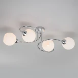 Потолочная люстра на штанге Eurosvet Tulia 30136/4 хром (220V, шарики)