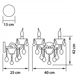 Бра Osgona Tesoro 710622