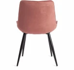 Стул ABRUZZO (mod. 8060) металл/вельвет, 52 х 63 85 см, коралловый (HLR 44)/черный Tetchair 19236