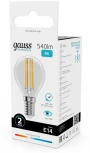 Лампочка светодиодная филаментная Gauss Filament Elementary 52128 Шар 8W 540lm 4100К Е14 LED