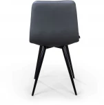 Стул UNO, экокожа серый/ чёрный конус Top Concept UNO 74743