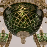 Подвесная люстра Bohemia Verona 72009P/6/175 GW P Clear-Green/H-1J Y8 FL2S