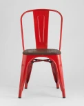 Стул Stool Group TOLIX WOOD красный глянцевый УТ000001188