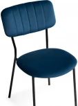 Стул Woodville на металлокаркасе Фиер морской / черный глянец 494367
