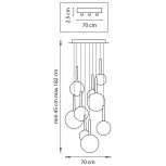 Подвесной светильник ярусный Lightstar Globo 813092 (220V, на проводе, шарики)