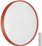 Настенно-потолочный светильник светодиодный Sonex Mavic 7744/DL COLOR SN пластик/белый/красный LED 48Вт 3000-6000К D380 IP43 пульт ДУ (220V, круглые)