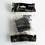 Переключатель двухклавишный (черный) Stekker Катрин 49167