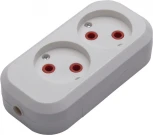 Розеточный блок 2-х местный без заземления Stekker Бруна 39007