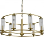 Подвесная люстра Newport 3720 3729/C brass (220V, на цепи, круглые)