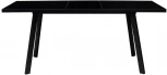 Стол ФИН 120 Черный, стекло/ Черный каркас М-City