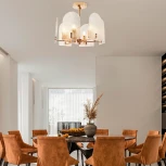 Потолочная люстра на штанге Arte Milano Sorrento-8309 378309/6/390 GD (220V, свеча)