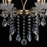 Подвесная люстра ILLUMICO IL0265-8PSQ-39 AB (220V, на цепи, подсвечник, свеча)