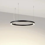 Подвесной светильник SP-CIRCLE-HANG-O3535-D600-35W Day4000 (RAL9005, 120 deg, 230V) IP40 LED (Arlight, Алюминий) 049361 (на тросе)
