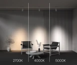 Трековый светильник трехфазный 30W 220V Maytoni Focus Led TR197-3-30WCCT-M-W (круглые)