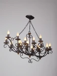 Подвесная люстра Vitaluce V1020/20 (220V, ковка, на цепи, свеча)