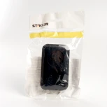 Розетка двойная без заземления (черный) Stekker Брест 39694