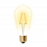 Лампочка светодиодная груша желтая E27 5W Uniel LED-ST64-5W/GOLDEN/E27 GLV22GO