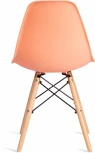 Обеденный стул Tetchair CINDY (Дерево бук,Металл,Пластик/Оранжевый)
