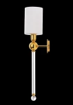 Бра Crystal Lux Mirabella AP1 GOLD/WHITE (220V, круглые)