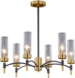 Потолочная люстра на штанге ILLUMICO IL5177-6PLS-29 BRASS TUBO (220V)