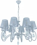 Подвесная люстра Arte Milano AM347203 347203/8 WT+SL (220V, подвески, на цепи)