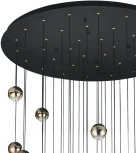 Потолочная люстра Lumien Hall Danay LH8027/36P-BK-SGD
