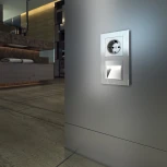 Розетка с заземлением, безвинтовой зажим (серебряный) W1171306 (a051514)