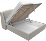 Кровать интерьерная Лотос 160 (Бежевый/Рогожка) Лига Диванов арт.123109