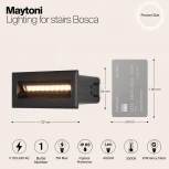 Подсветка для лестниц и ступеней встраиваемая Maytoni Bosca O045SL-L5B3K (LED, 220V, IP65)