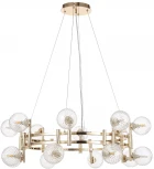 Подвесная люстра Crystal Lux LUXURY SP16 GOLD (220V, на тросе, шарики)