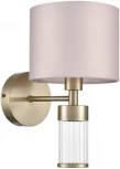 Бра Lumion Damona 8109/1W латунь титаниум/бежевый, металл/текстиль/стекло E14 40W 220V