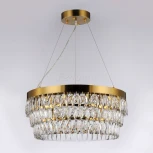 Подвесная люстра Favourite Magnitudo 2206-12P (хрусталь, на тросе, кольцо)