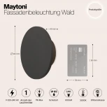 Настенный светильник уличный Maytoni Wald O420WL-L7GF (LED, 220V, круглые, IP65)