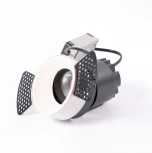 Точечный встраиваемый светодиодный светильник, круглая рамка, белый отражатель Fiberli 302T75 12130203