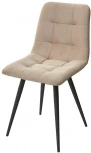 Стул CHILLI-Q темный беж #H07, велюр / черный каркас, 4 шт./1 к