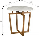 Стол журнальный Рилле 440 пленка дуб дымчатый/ бук от фабрики Mebelik