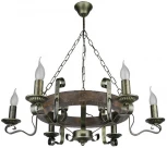 Подвесная люстра Тарьсма Афина-6 FN6BPTRH9 (220V, на цепи, подсвечник, свеча)