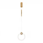 Подвесной светильник Eurosvet Rim 90165/1 золото (LED, 220V, на проводе, кольцо)