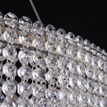 Подвесная люстра светодиодная APL LED Sicilia SH02.73.D.Ni.4000 (220V, хрусталь, на тросе)