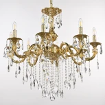 Подвесная люстра Bohemia AL7901 AL79101/8/250 B G (220V, подвески, на цепи, подсвечник, свеча)