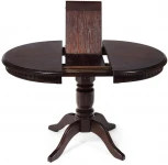 Стол STEFANO круглый бук, мдф, D90+30x77см, Tobacco Tetchair 14119