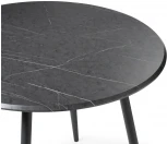 Деревянный стол Notta Абилин 100х76 мрамор черный / черный матовый 507222