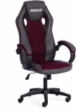 Кресло RACER GT new кож/зам/ткань, металлик/бордо, 36/13 Tetchair 13248