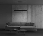 Подвесной линейный светильник Step 3000K 1x30Вт 120° LED Maytoni Technical P010PL-L30B (220V, на тросе)