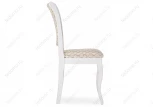 Деревянный стул Woodville Фабиано белый / бежевый 450681