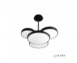 Потолочная люстра на штанге iLedex Demure 9127-930-D-T BK (220V, пульт управления, круглые)